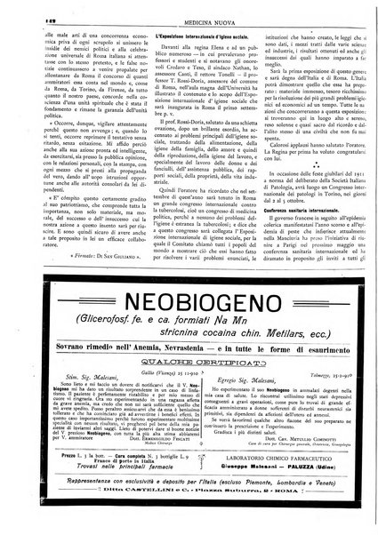 Medicina nuova periodico settimanale di scienze mediche, giurisprudenza sanitaria, medicina sociale e interessi delle classi sanitarie