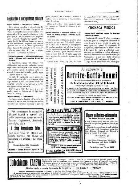 Medicina nuova periodico settimanale di scienze mediche, giurisprudenza sanitaria, medicina sociale e interessi delle classi sanitarie