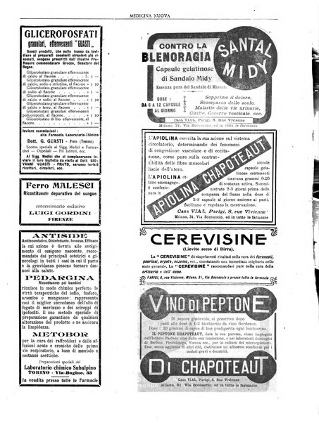 Medicina nuova periodico settimanale di scienze mediche, giurisprudenza sanitaria, medicina sociale e interessi delle classi sanitarie