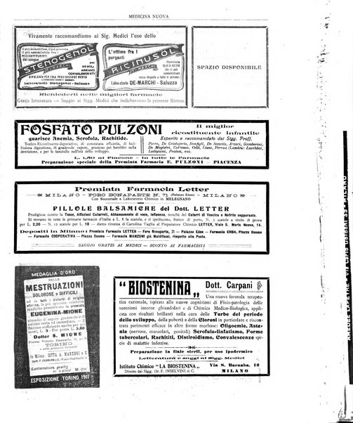 Medicina nuova periodico settimanale di scienze mediche, giurisprudenza sanitaria, medicina sociale e interessi delle classi sanitarie