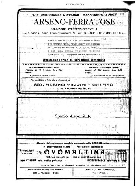 Medicina nuova periodico settimanale di scienze mediche, giurisprudenza sanitaria, medicina sociale e interessi delle classi sanitarie