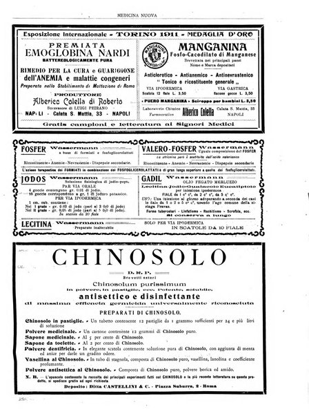 Medicina nuova periodico settimanale di scienze mediche, giurisprudenza sanitaria, medicina sociale e interessi delle classi sanitarie