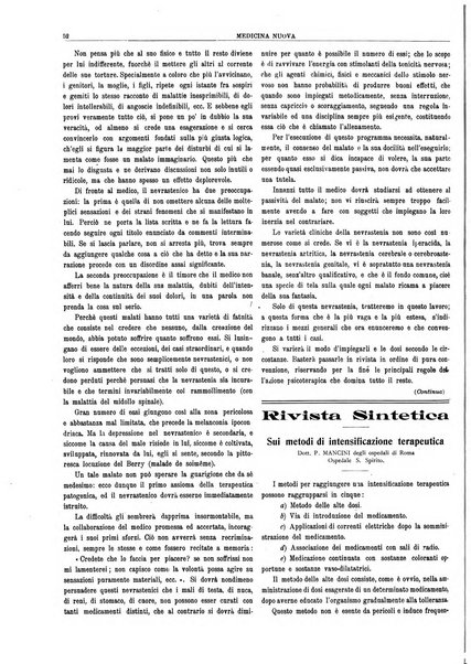 Medicina nuova periodico settimanale di scienze mediche, giurisprudenza sanitaria, medicina sociale e interessi delle classi sanitarie