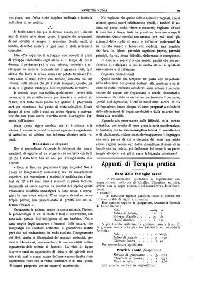 Medicina nuova periodico settimanale di scienze mediche, giurisprudenza sanitaria, medicina sociale e interessi delle classi sanitarie