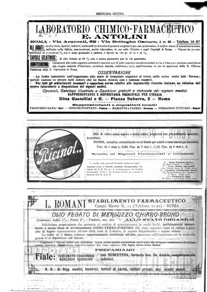 Medicina nuova periodico settimanale di scienze mediche, giurisprudenza sanitaria, medicina sociale e interessi delle classi sanitarie