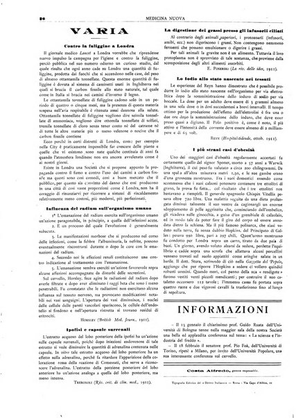 Medicina nuova periodico settimanale di scienze mediche, giurisprudenza sanitaria, medicina sociale e interessi delle classi sanitarie