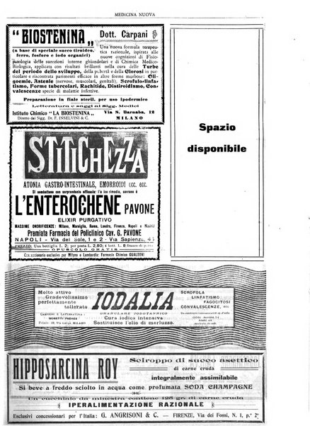 Medicina nuova periodico settimanale di scienze mediche, giurisprudenza sanitaria, medicina sociale e interessi delle classi sanitarie