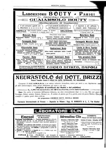 Medicina nuova periodico settimanale di scienze mediche, giurisprudenza sanitaria, medicina sociale e interessi delle classi sanitarie