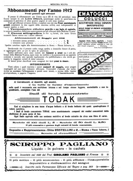 Medicina nuova periodico settimanale di scienze mediche, giurisprudenza sanitaria, medicina sociale e interessi delle classi sanitarie