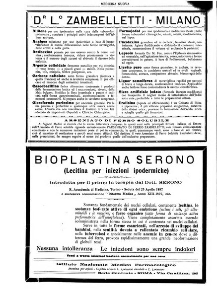 Medicina nuova periodico settimanale di scienze mediche, giurisprudenza sanitaria, medicina sociale e interessi delle classi sanitarie