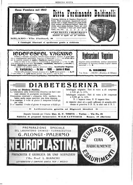 Medicina nuova periodico settimanale di scienze mediche, giurisprudenza sanitaria, medicina sociale e interessi delle classi sanitarie