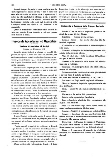 Medicina nuova periodico settimanale di scienze mediche, giurisprudenza sanitaria, medicina sociale e interessi delle classi sanitarie