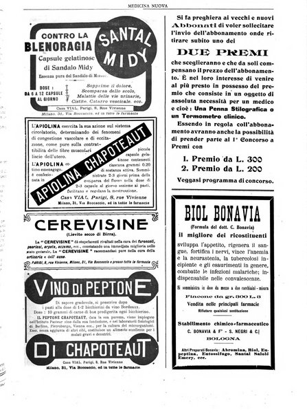 Medicina nuova periodico settimanale di scienze mediche, giurisprudenza sanitaria, medicina sociale e interessi delle classi sanitarie