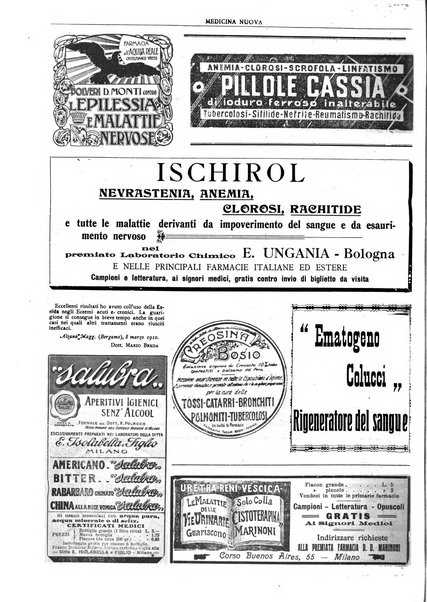 Medicina nuova periodico settimanale di scienze mediche, giurisprudenza sanitaria, medicina sociale e interessi delle classi sanitarie