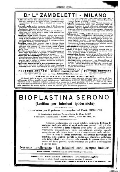 Medicina nuova periodico settimanale di scienze mediche, giurisprudenza sanitaria, medicina sociale e interessi delle classi sanitarie