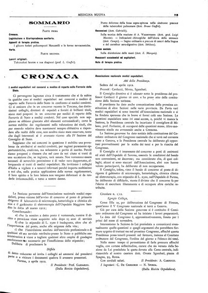 Medicina nuova periodico settimanale di scienze mediche, giurisprudenza sanitaria, medicina sociale e interessi delle classi sanitarie