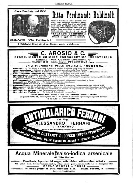 Medicina nuova periodico settimanale di scienze mediche, giurisprudenza sanitaria, medicina sociale e interessi delle classi sanitarie