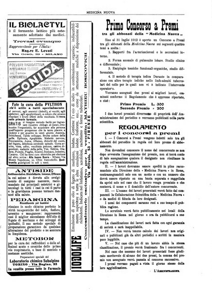 Medicina nuova periodico settimanale di scienze mediche, giurisprudenza sanitaria, medicina sociale e interessi delle classi sanitarie