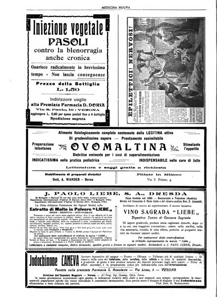 Medicina nuova periodico settimanale di scienze mediche, giurisprudenza sanitaria, medicina sociale e interessi delle classi sanitarie