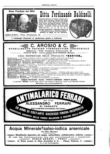 Medicina nuova periodico settimanale di scienze mediche, giurisprudenza sanitaria, medicina sociale e interessi delle classi sanitarie