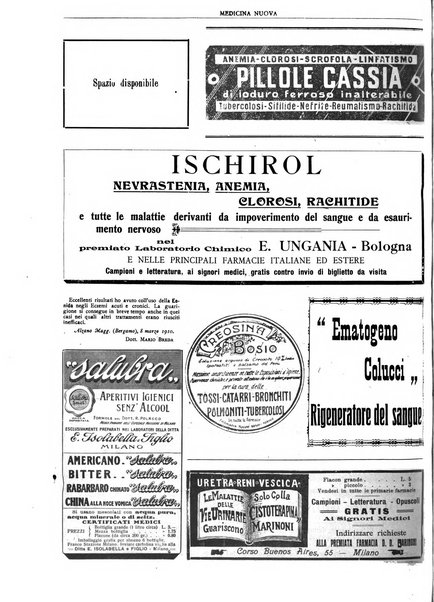 Medicina nuova periodico settimanale di scienze mediche, giurisprudenza sanitaria, medicina sociale e interessi delle classi sanitarie