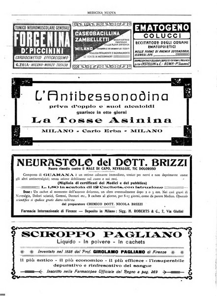 Medicina nuova periodico settimanale di scienze mediche, giurisprudenza sanitaria, medicina sociale e interessi delle classi sanitarie