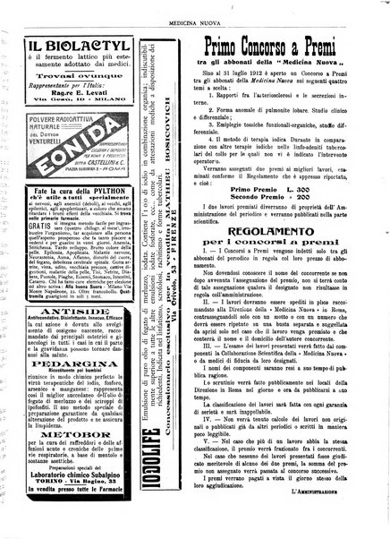 Medicina nuova periodico settimanale di scienze mediche, giurisprudenza sanitaria, medicina sociale e interessi delle classi sanitarie