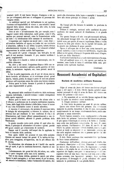 Medicina nuova periodico settimanale di scienze mediche, giurisprudenza sanitaria, medicina sociale e interessi delle classi sanitarie