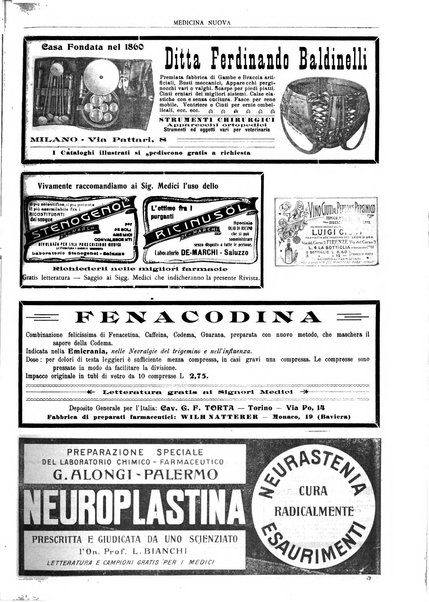 Medicina nuova periodico settimanale di scienze mediche, giurisprudenza sanitaria, medicina sociale e interessi delle classi sanitarie