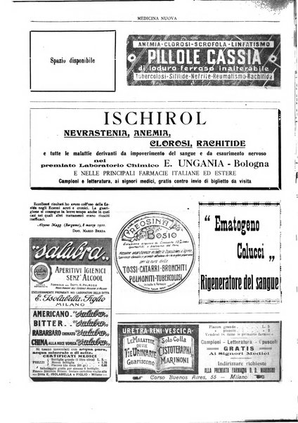 Medicina nuova periodico settimanale di scienze mediche, giurisprudenza sanitaria, medicina sociale e interessi delle classi sanitarie