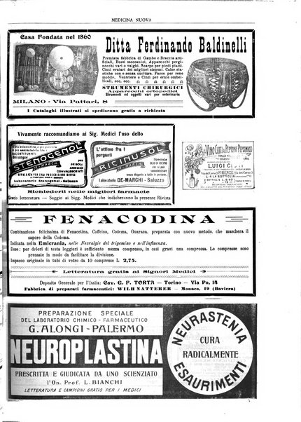 Medicina nuova periodico settimanale di scienze mediche, giurisprudenza sanitaria, medicina sociale e interessi delle classi sanitarie