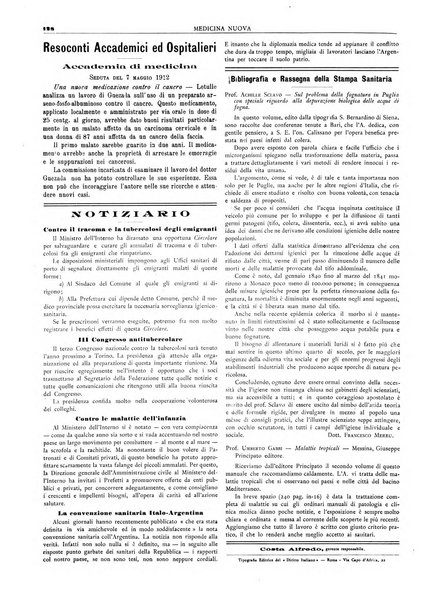 Medicina nuova periodico settimanale di scienze mediche, giurisprudenza sanitaria, medicina sociale e interessi delle classi sanitarie