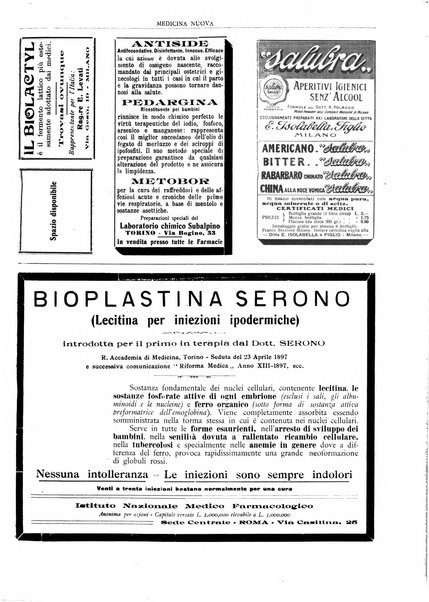 Medicina nuova periodico settimanale di scienze mediche, giurisprudenza sanitaria, medicina sociale e interessi delle classi sanitarie