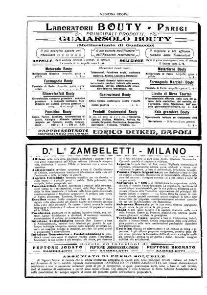 Medicina nuova periodico settimanale di scienze mediche, giurisprudenza sanitaria, medicina sociale e interessi delle classi sanitarie