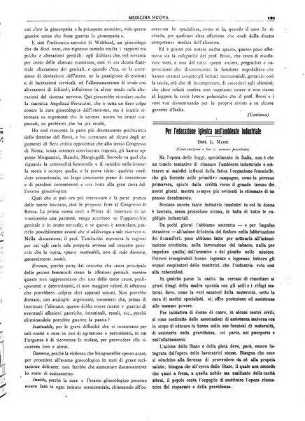 Medicina nuova periodico settimanale di scienze mediche, giurisprudenza sanitaria, medicina sociale e interessi delle classi sanitarie