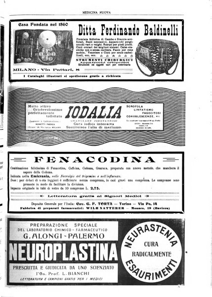 Medicina nuova periodico settimanale di scienze mediche, giurisprudenza sanitaria, medicina sociale e interessi delle classi sanitarie