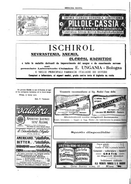 Medicina nuova periodico settimanale di scienze mediche, giurisprudenza sanitaria, medicina sociale e interessi delle classi sanitarie