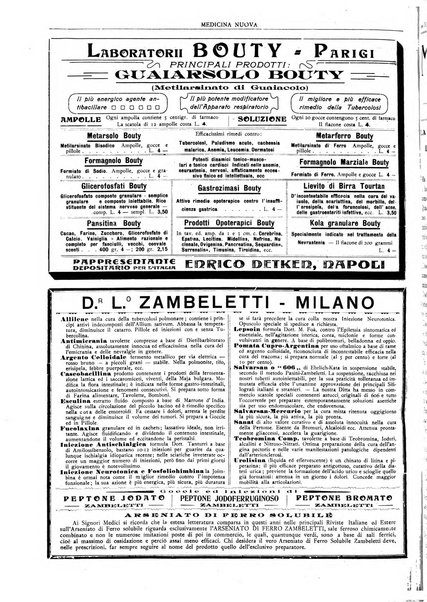 Medicina nuova periodico settimanale di scienze mediche, giurisprudenza sanitaria, medicina sociale e interessi delle classi sanitarie