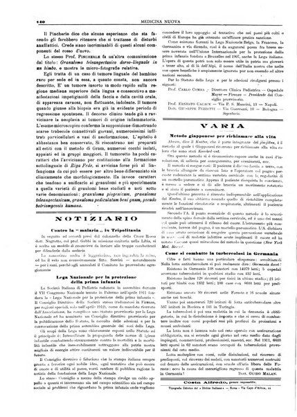 Medicina nuova periodico settimanale di scienze mediche, giurisprudenza sanitaria, medicina sociale e interessi delle classi sanitarie