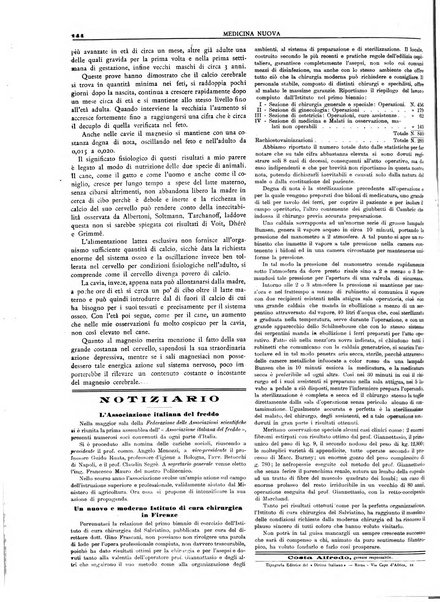 Medicina nuova periodico settimanale di scienze mediche, giurisprudenza sanitaria, medicina sociale e interessi delle classi sanitarie