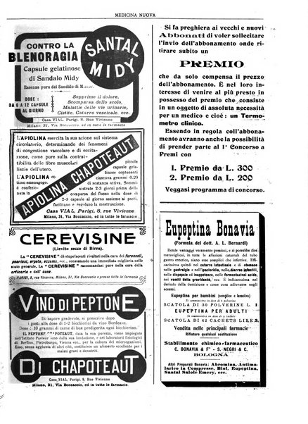 Medicina nuova periodico settimanale di scienze mediche, giurisprudenza sanitaria, medicina sociale e interessi delle classi sanitarie