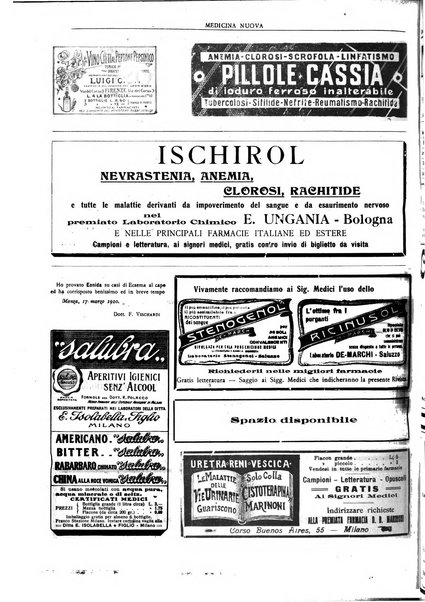 Medicina nuova periodico settimanale di scienze mediche, giurisprudenza sanitaria, medicina sociale e interessi delle classi sanitarie