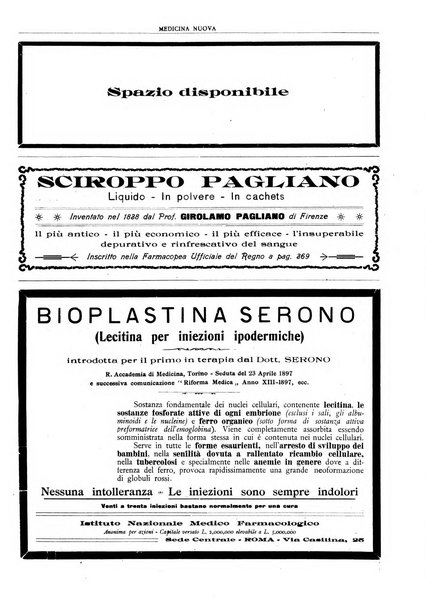 Medicina nuova periodico settimanale di scienze mediche, giurisprudenza sanitaria, medicina sociale e interessi delle classi sanitarie