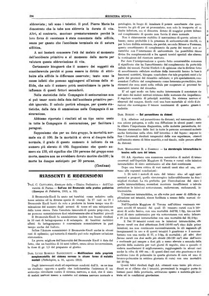 Medicina nuova periodico settimanale di scienze mediche, giurisprudenza sanitaria, medicina sociale e interessi delle classi sanitarie