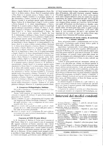 Medicina nuova periodico settimanale di scienze mediche, giurisprudenza sanitaria, medicina sociale e interessi delle classi sanitarie