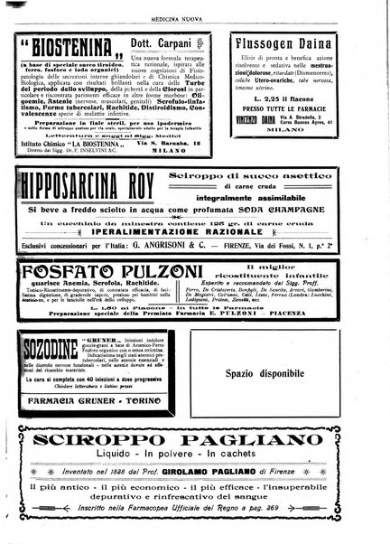 Medicina nuova periodico settimanale di scienze mediche, giurisprudenza sanitaria, medicina sociale e interessi delle classi sanitarie