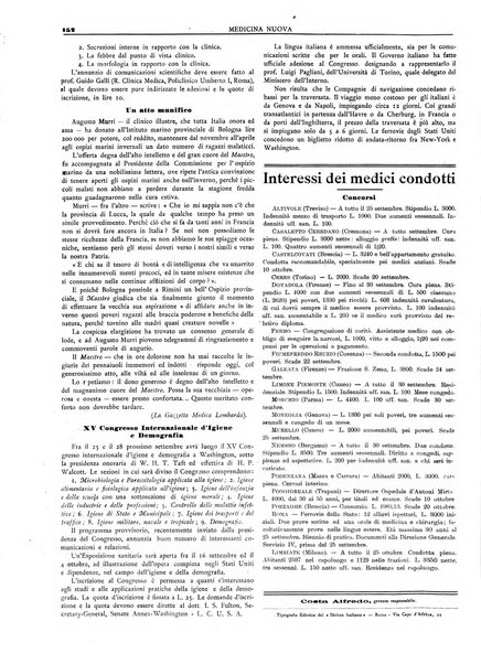 Medicina nuova periodico settimanale di scienze mediche, giurisprudenza sanitaria, medicina sociale e interessi delle classi sanitarie