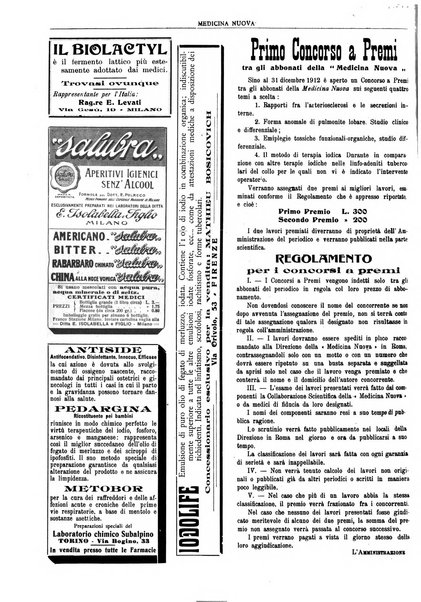 Medicina nuova periodico settimanale di scienze mediche, giurisprudenza sanitaria, medicina sociale e interessi delle classi sanitarie