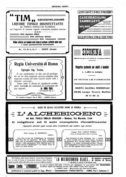 Medicina nuova periodico settimanale di scienze mediche, giurisprudenza sanitaria, medicina sociale e interessi delle classi sanitarie