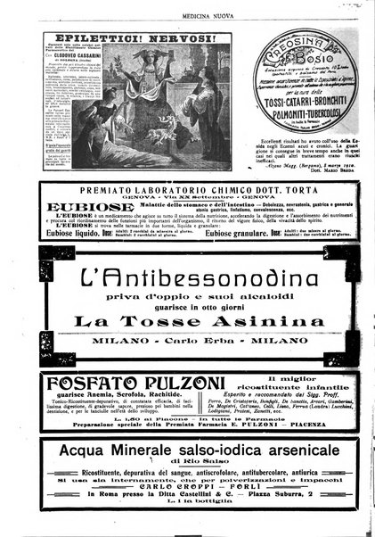 Medicina nuova periodico settimanale di scienze mediche, giurisprudenza sanitaria, medicina sociale e interessi delle classi sanitarie